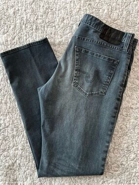 Ag Adriano Goldschmied Dk Gray “The Graduate” Jeans 34x33 GQ Prepster Old Money